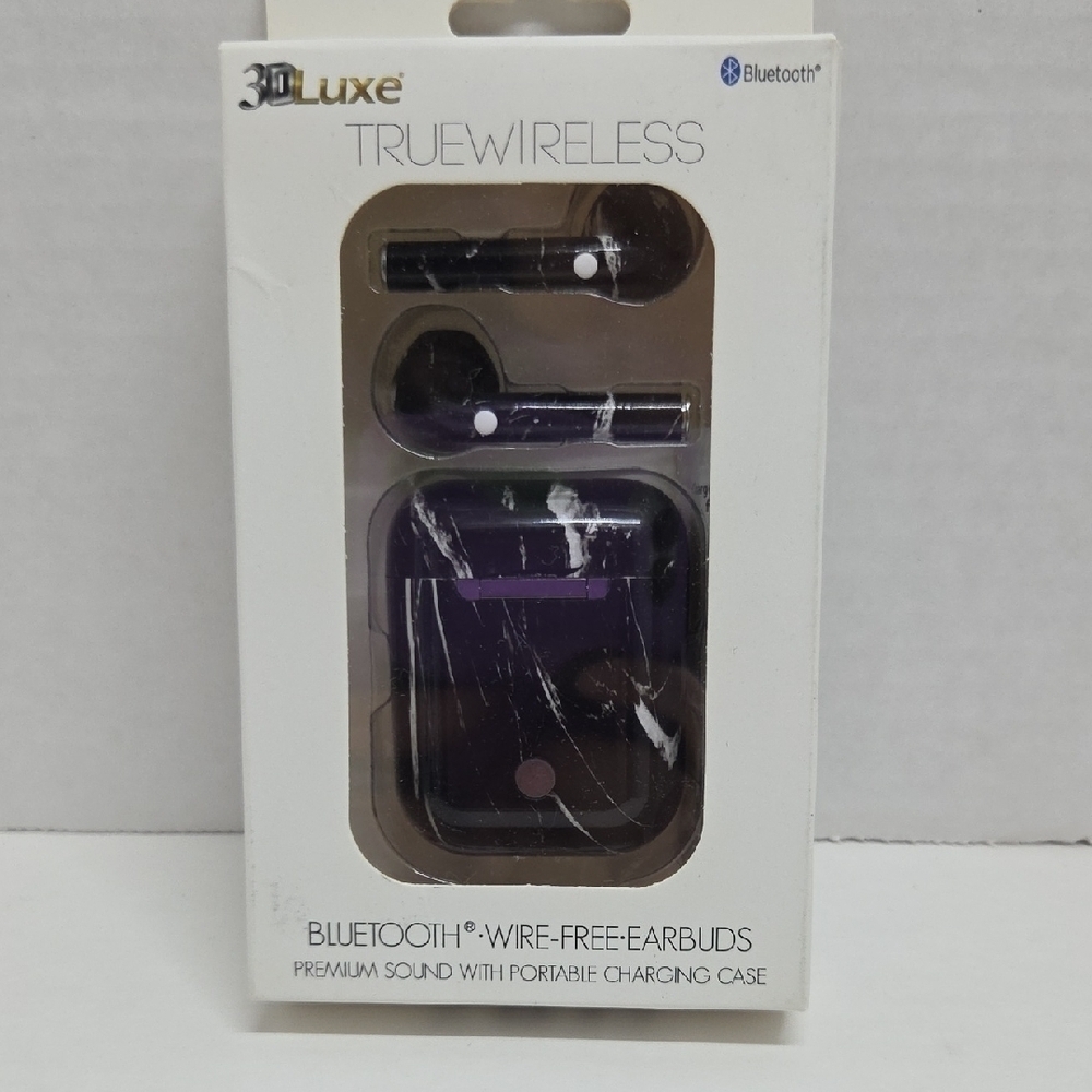Luxe True Wireless Bluetooth Earbuds - Vlack Marble